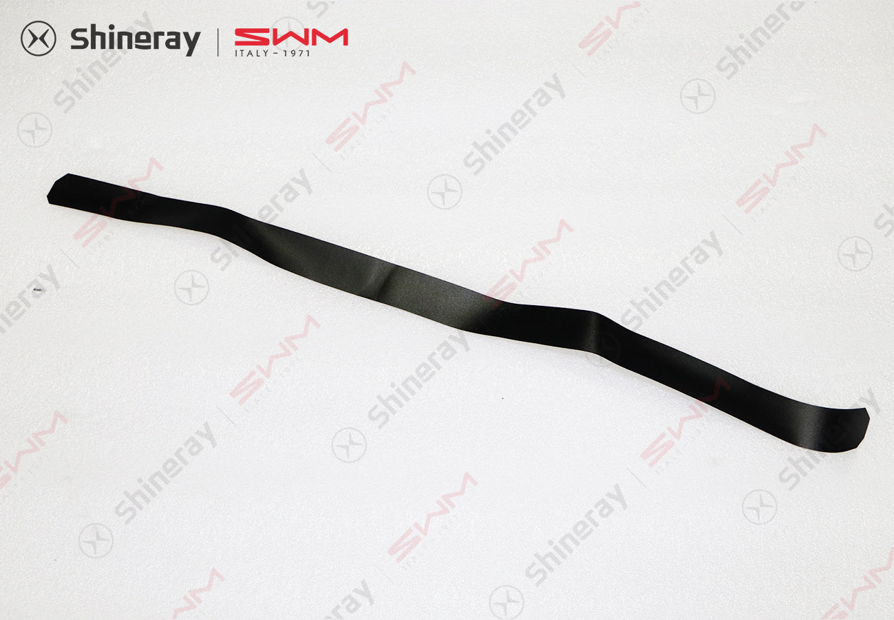 3921501-E0010-A000000>Upper section of front pillar film on the inner side of the left rear door (leather pattern)