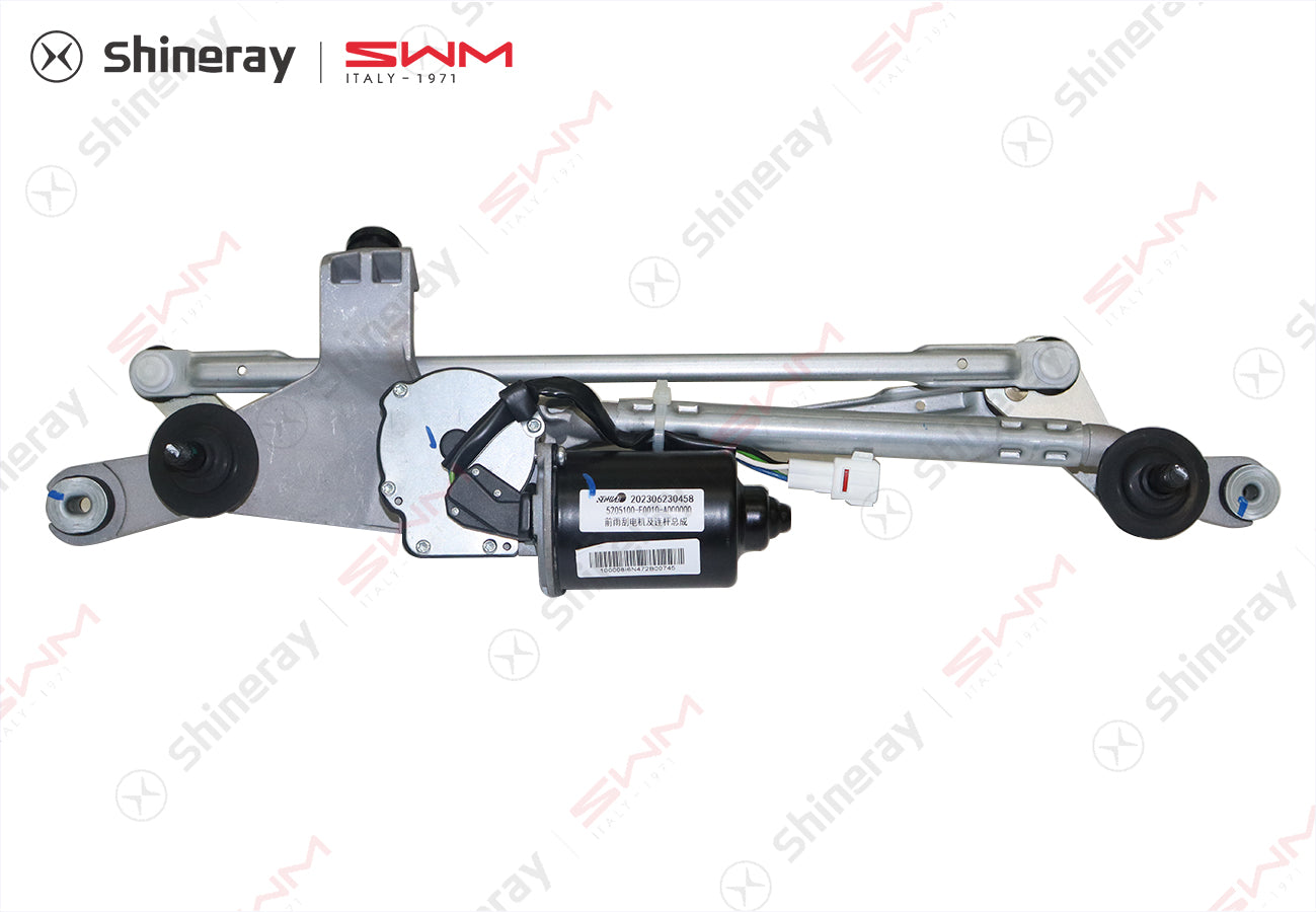 5205100-E0010-A000000>Front wiper motor and connecting rod assembly
