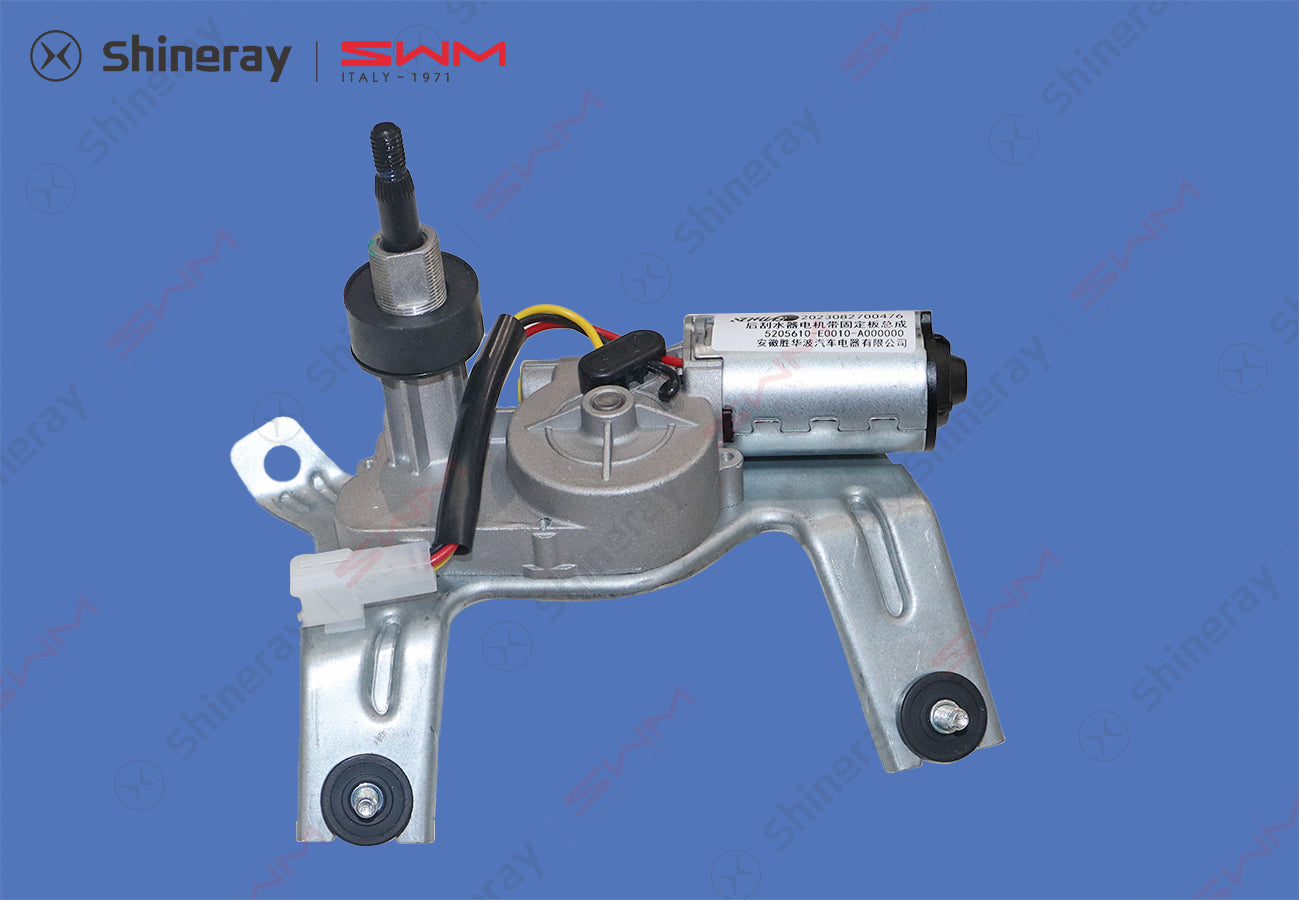 5205610-E0010-A000000>Rear wiper motor with fixing plate