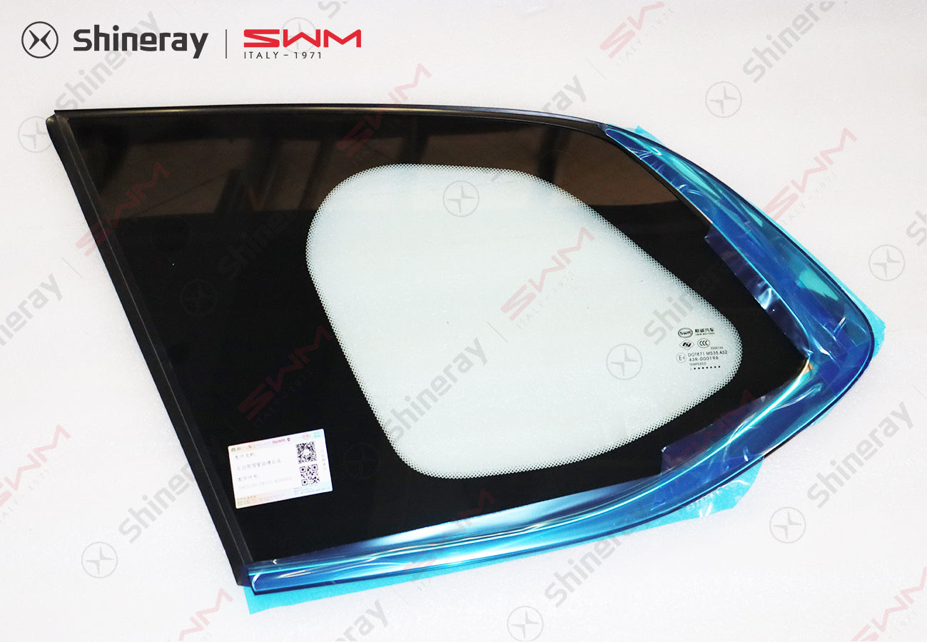 5403100-DA010-A000000>Left rear side panel window glass assembly