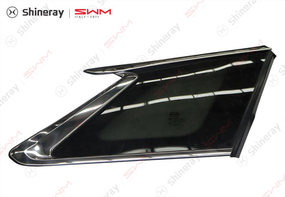5403200-E0020-A000000>Right rear side panel window glass assembly - gray glass