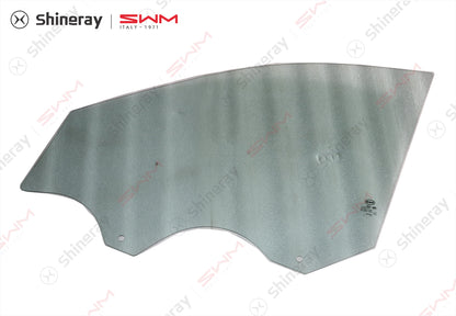 6103102-E0010-A000000>Right front door falling window glass - green glass