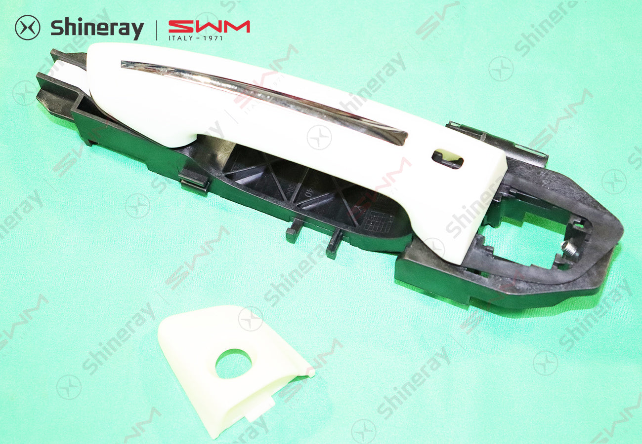 6105700-F0020-A000000>Left front door handle assembly (painted - bright strip - keyless entry)
