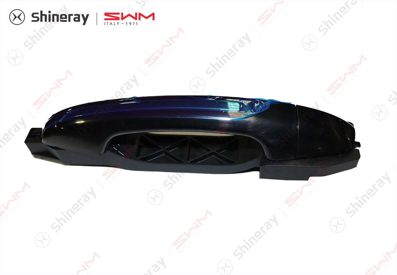6205500-E0010-A000000>Left rear door handle assembly (painted - bright strip)