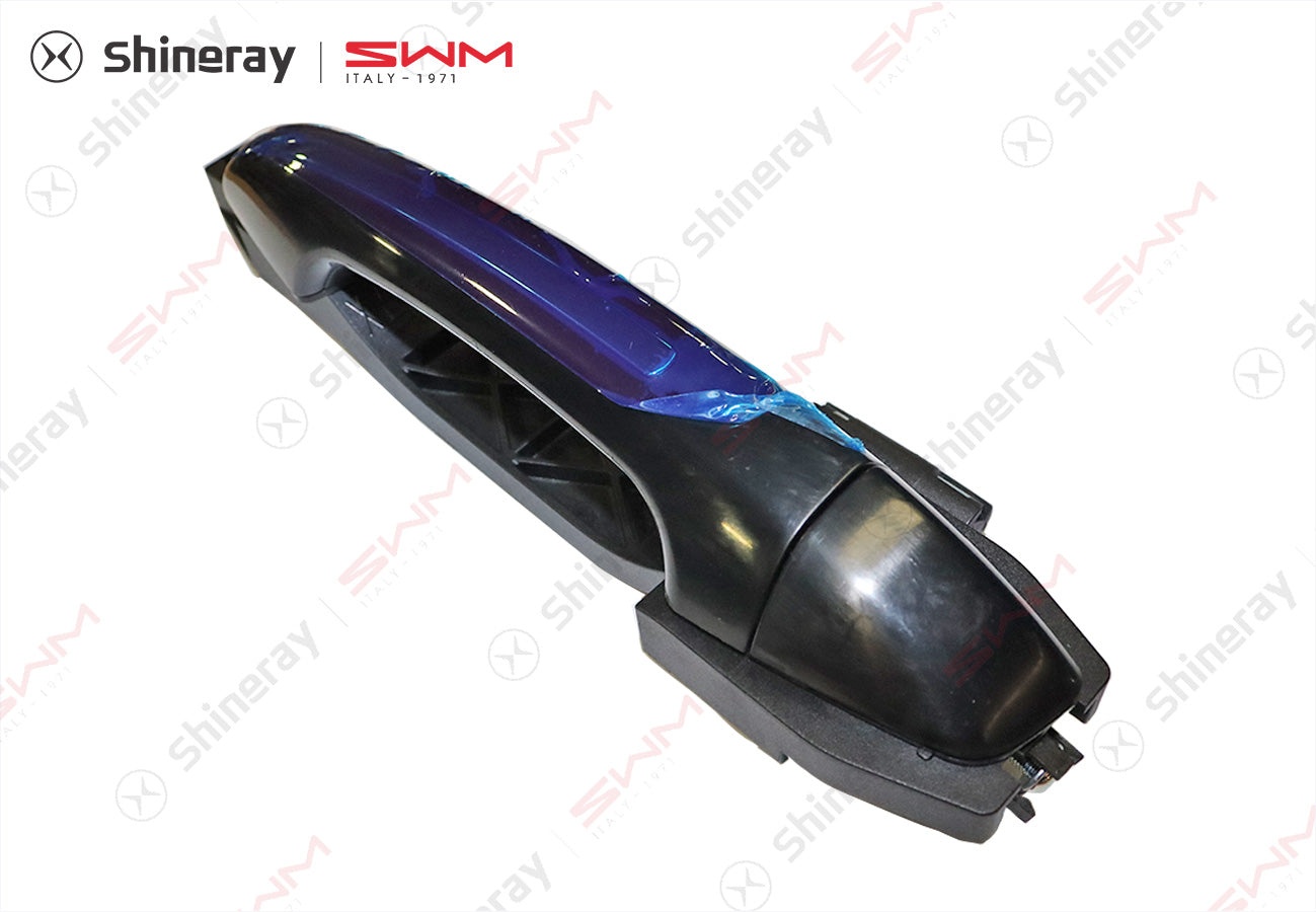 6205500-E0010-A000000>Left rear door handle assembly (painted - bright strip)