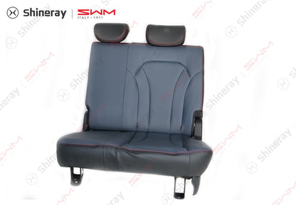 7100100-DA080-A000000>Second row left seat assembly (blue PVC+black PVC+no armrest+with middle headrest)